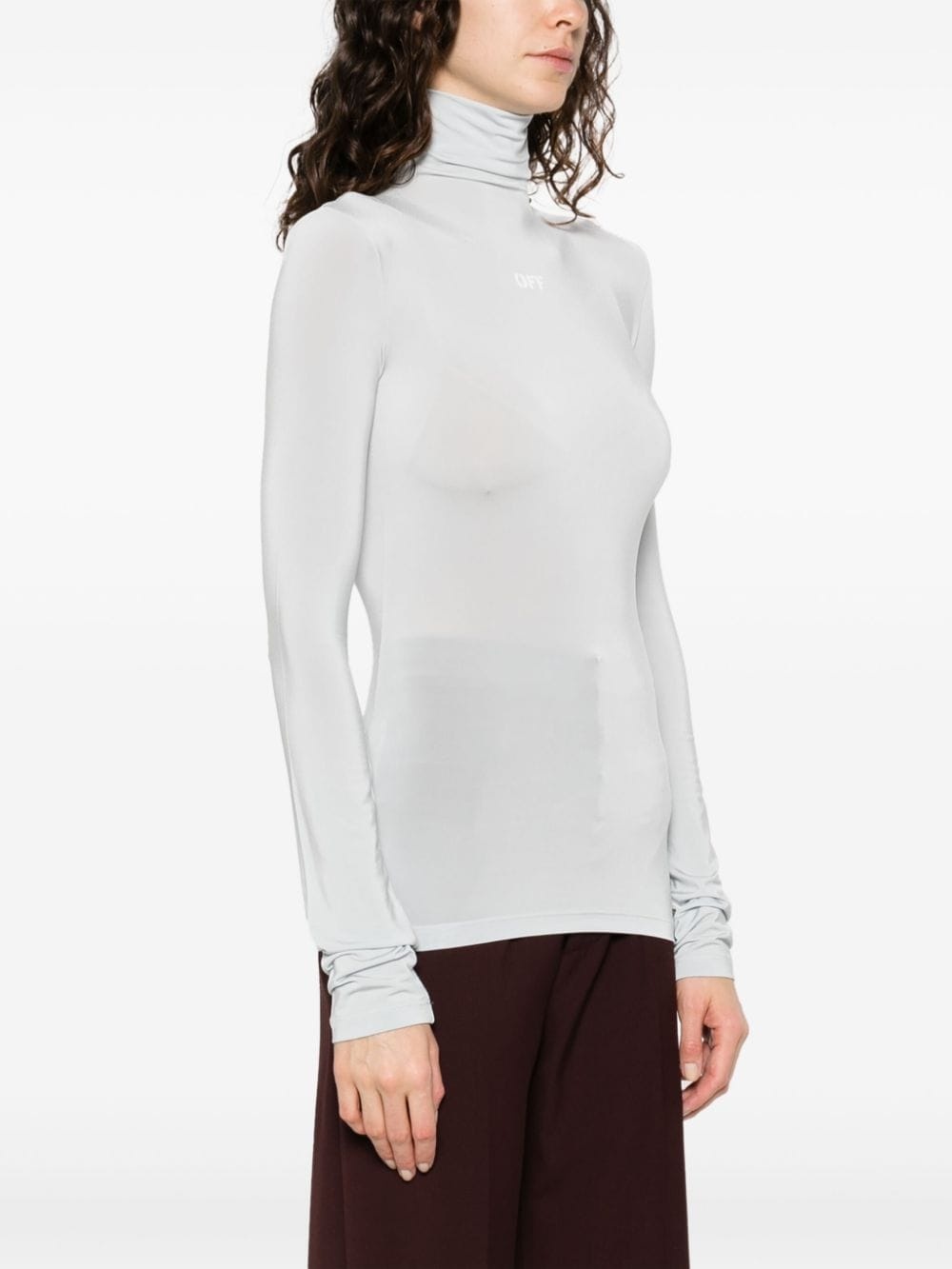 Off Stamp turtleneck top - 3