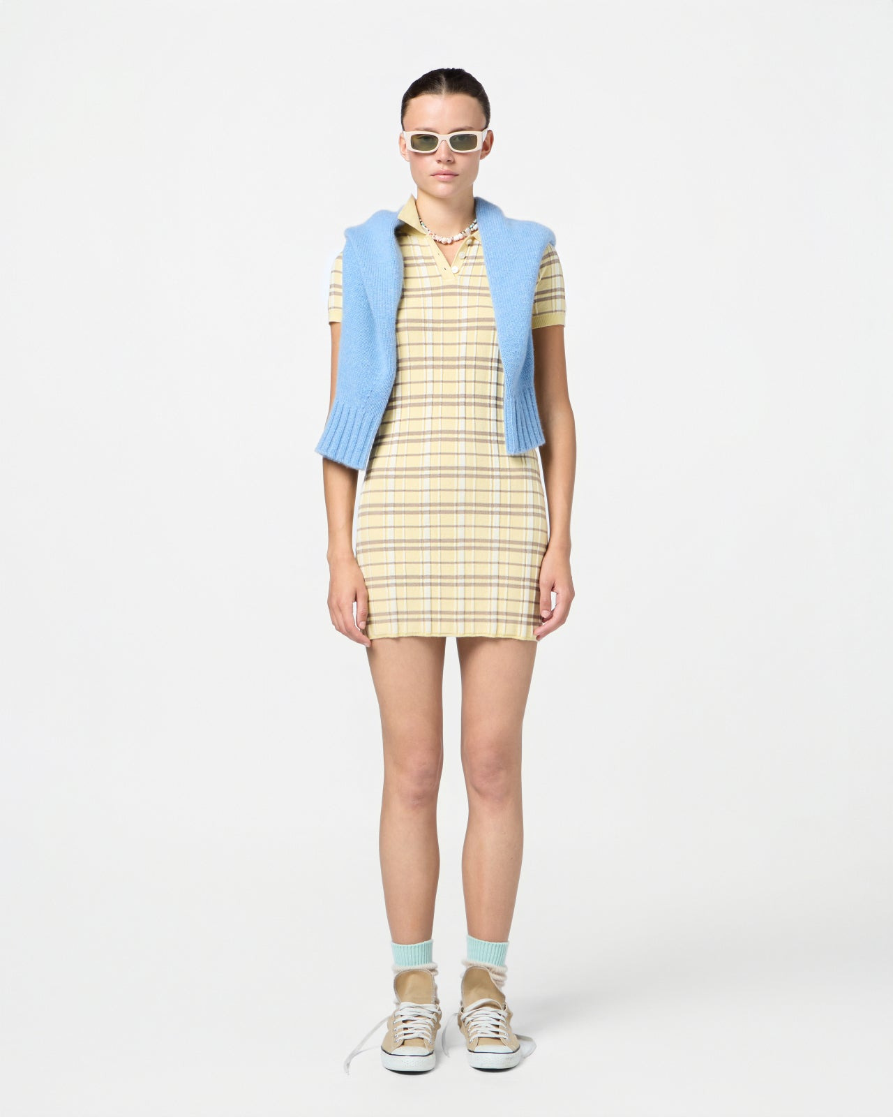 Plaid Polo Dress - 2