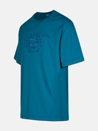 Burberry TURQUOISE COTTON T-SHIRT | lungolivigno | REVERSIBLE