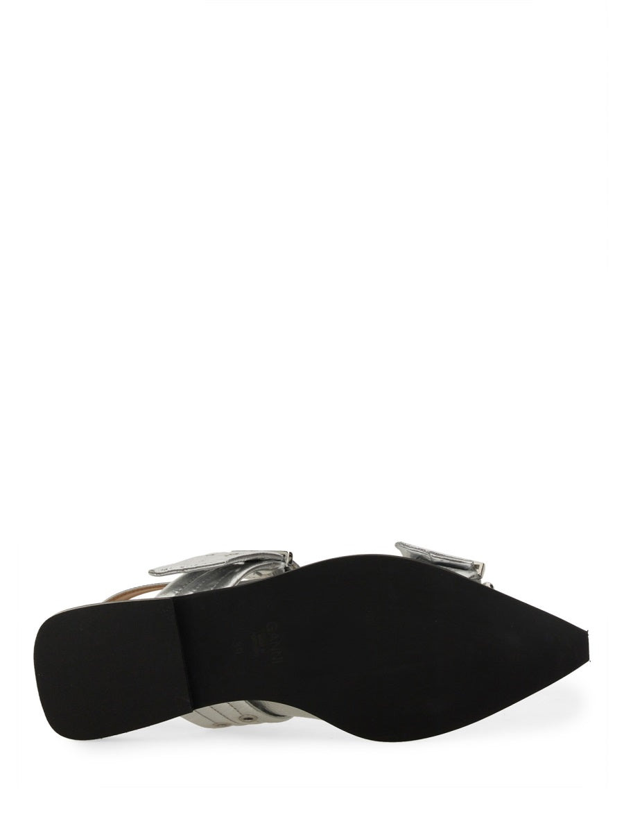 Ganni Women Ballerina With Buckle - 6