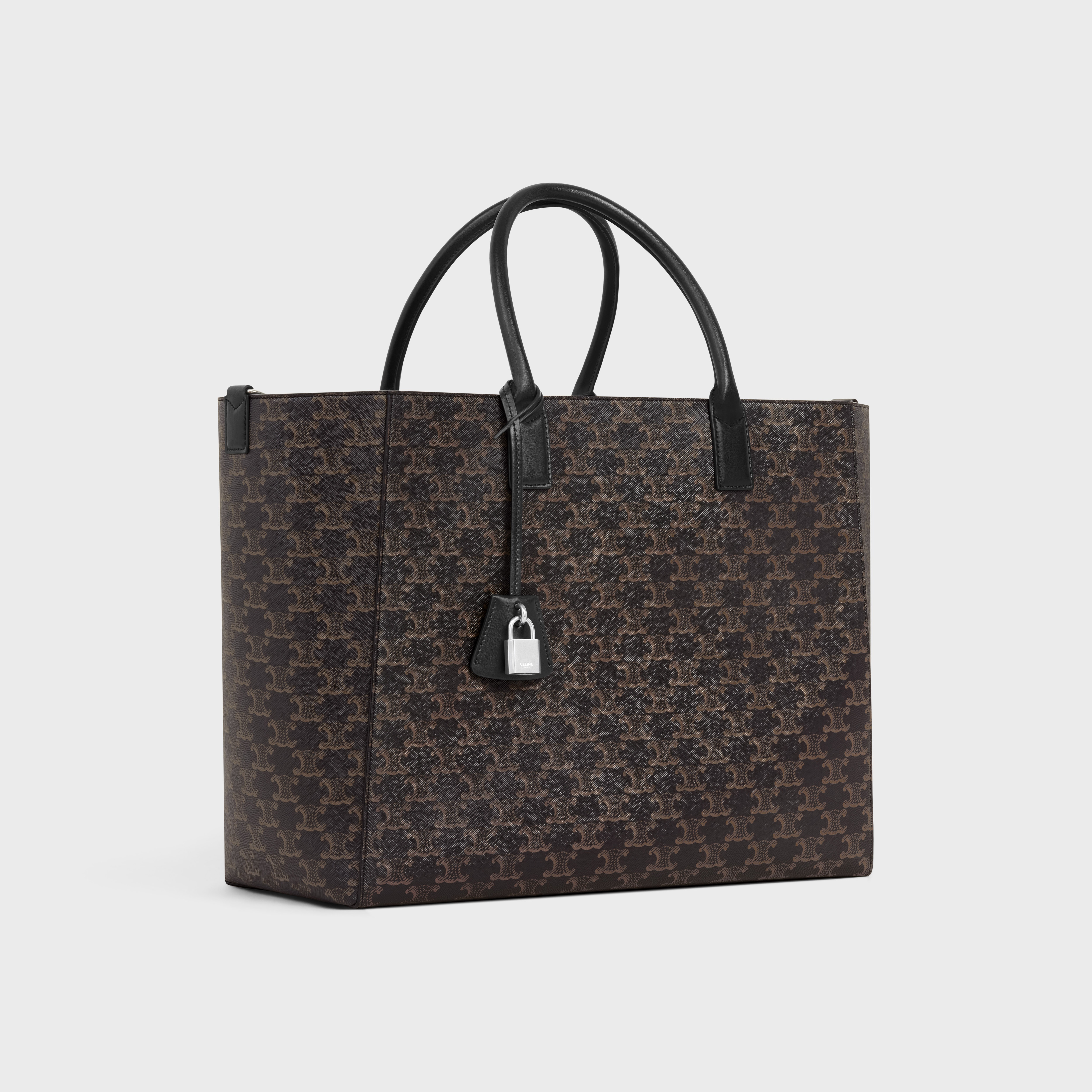 Large cabas in Triomphe canvas and calfskin - 2