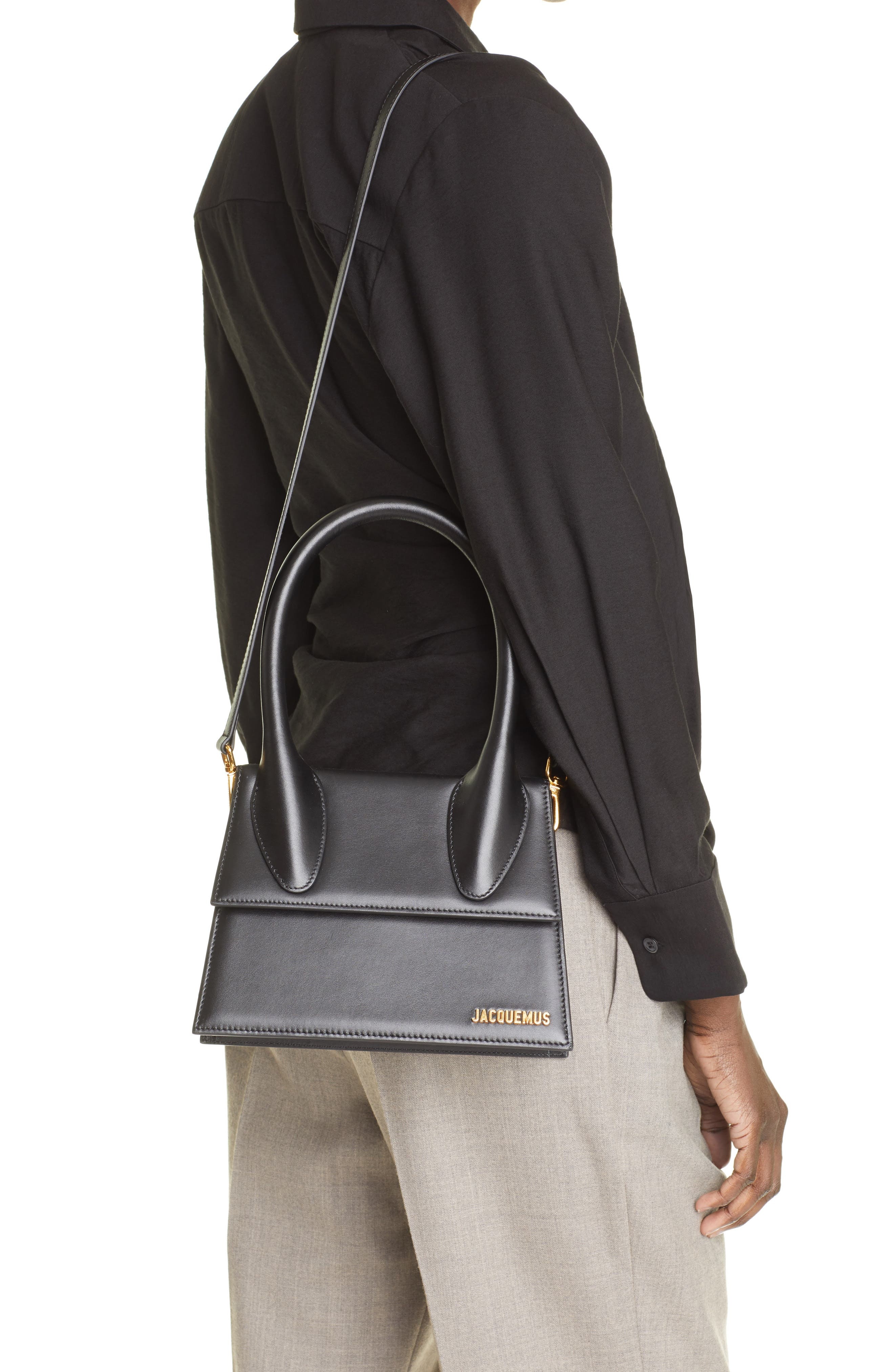 Le Grand Chiquito Leather Top Handle Crossbody Bag - 3