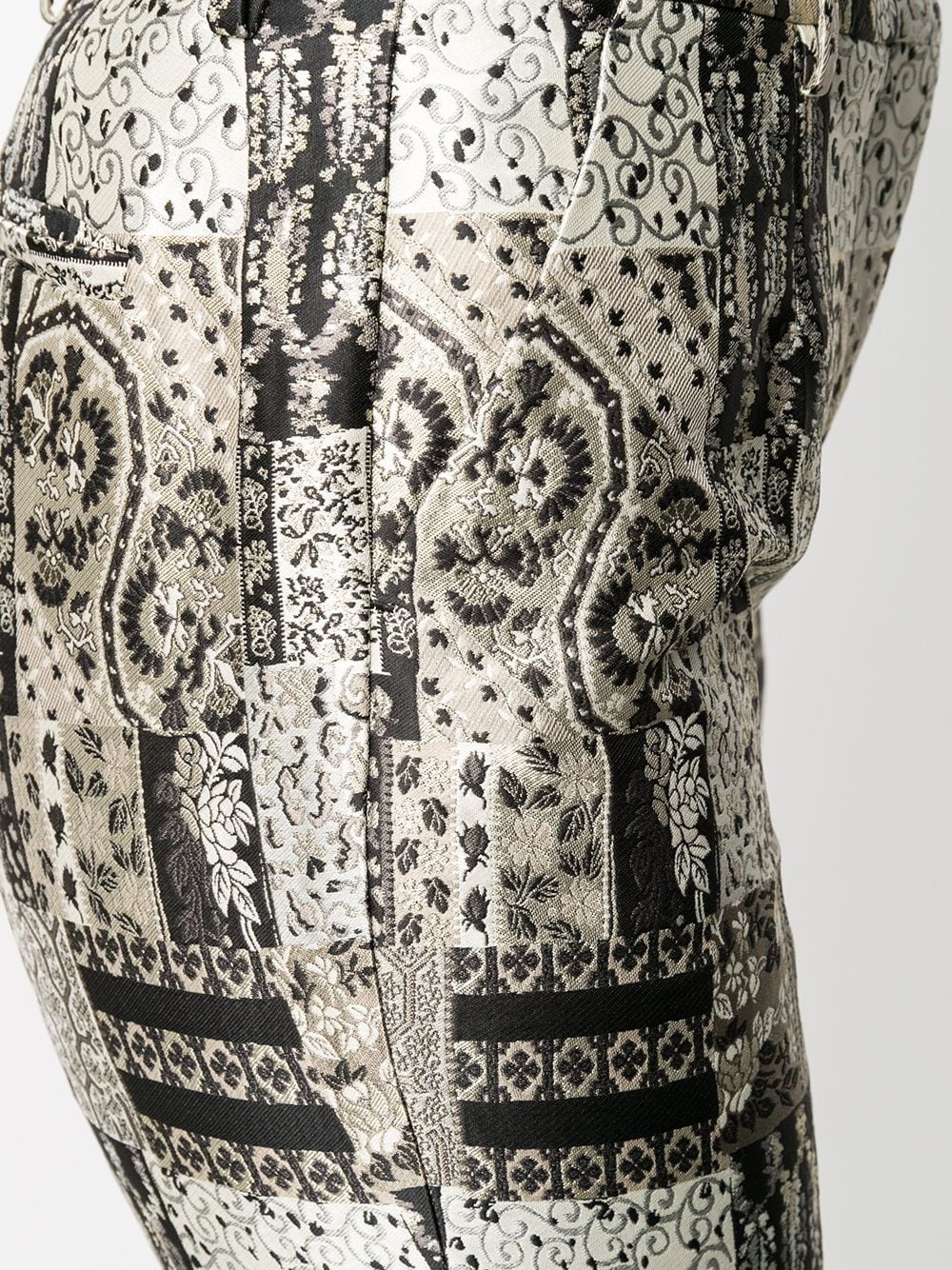 paisley-print tailored trousers  - 5