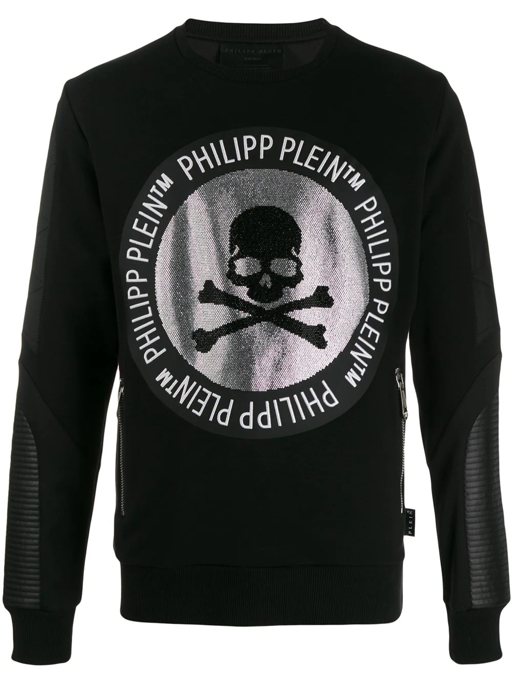 Skull embellished sweatshirt - 1