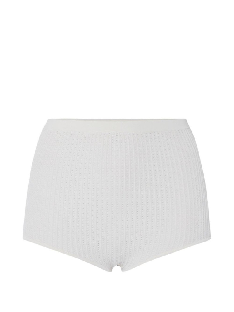 ribbed-knit shorts 1