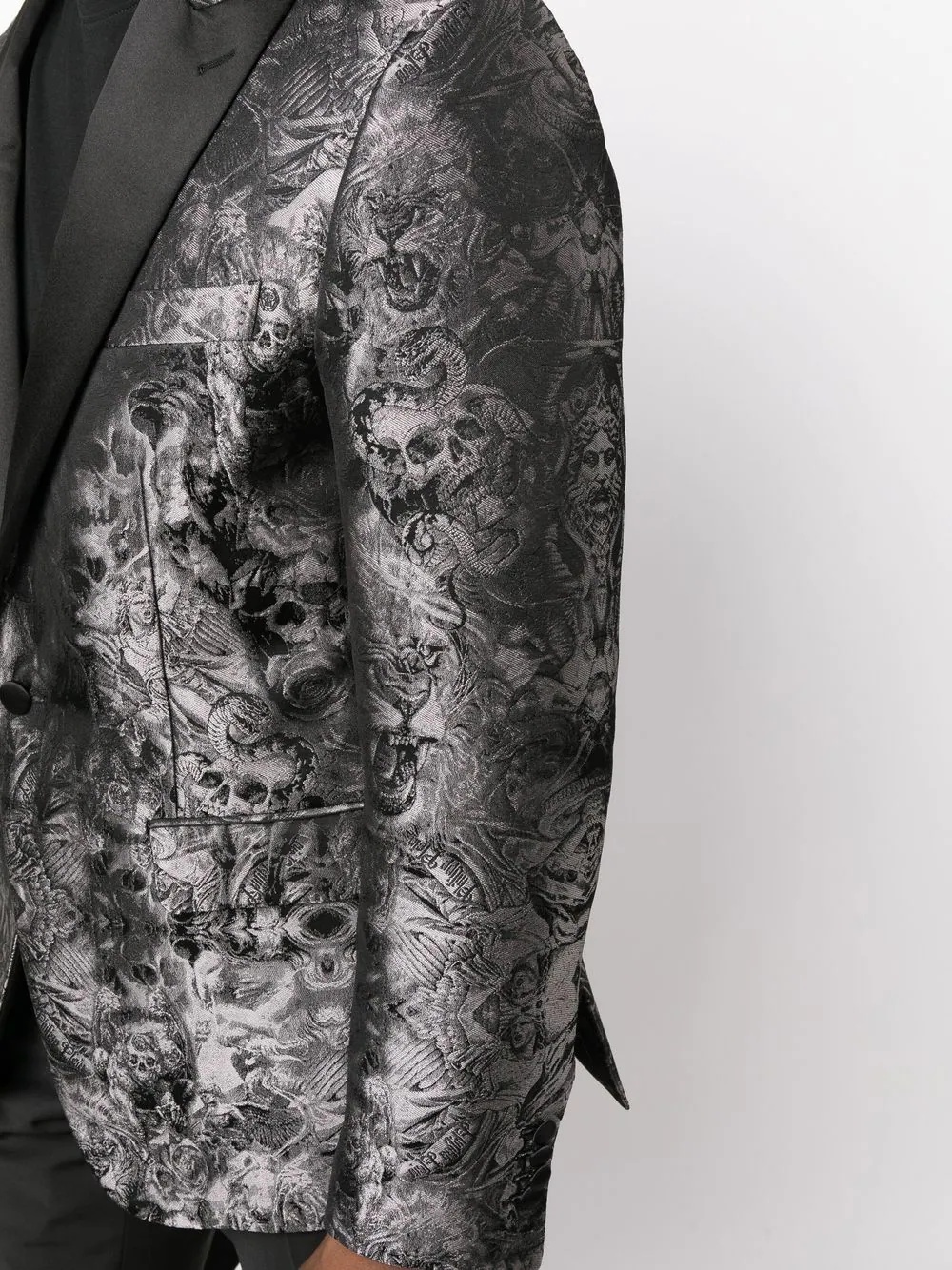 Gothic Plein Jacquard blazer - 5
