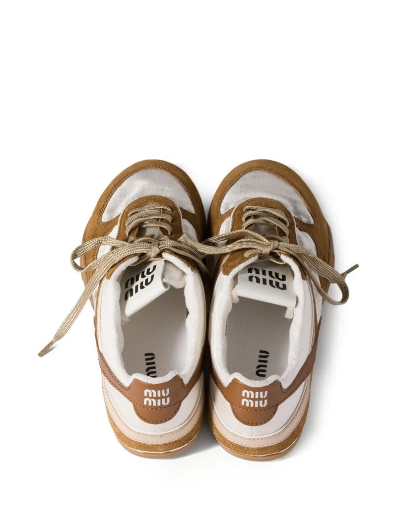 Miu Miu GYMNASIUM SNEAKERS IN TECHNICAL FABRIC AND SUEDE outlook