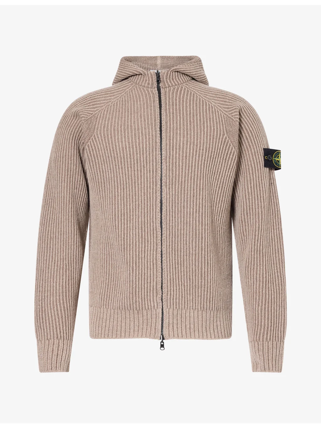 Reversible Full-Zip Wool Cashmere Hoody - 1