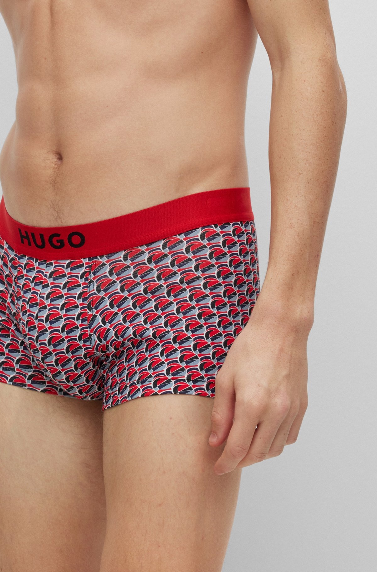TWO-PACK OF STRETCH-COTTON TRUNKS WITH LOGO WAISTBANDS - 4