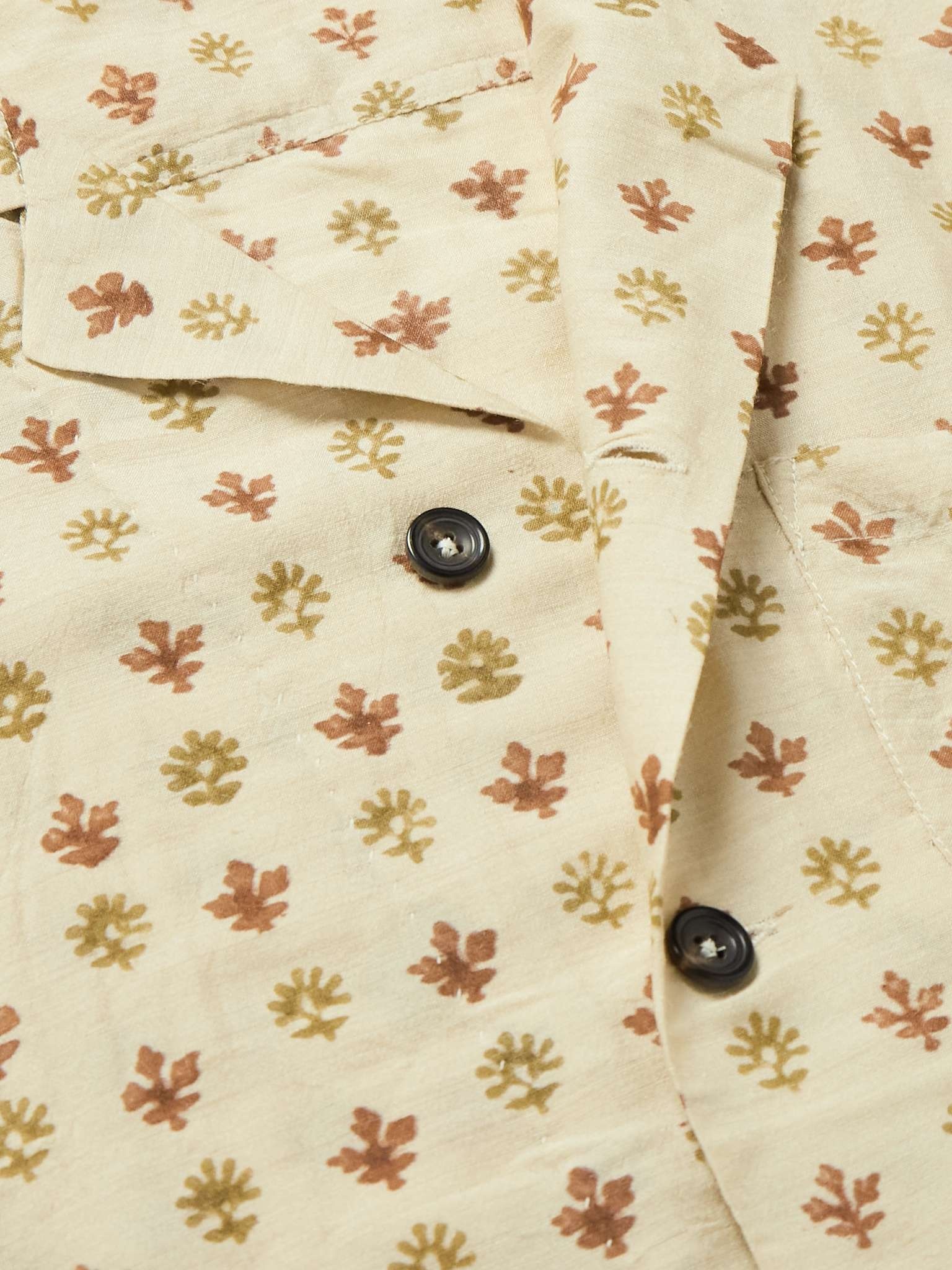 Camp-Collar Embroidered Silk Shirt - 4