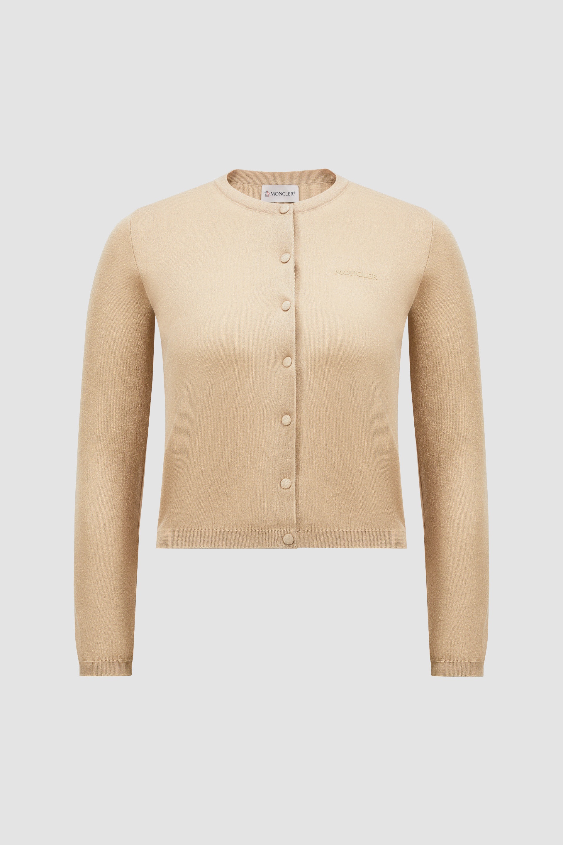 Embroidered Logo Cotton Cardigan - 1