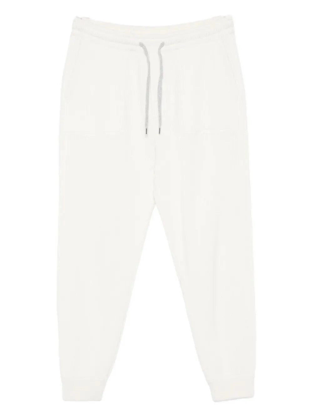 Brunello Cucinelli Men Cashmere English Rib Knit Track Pants - 1