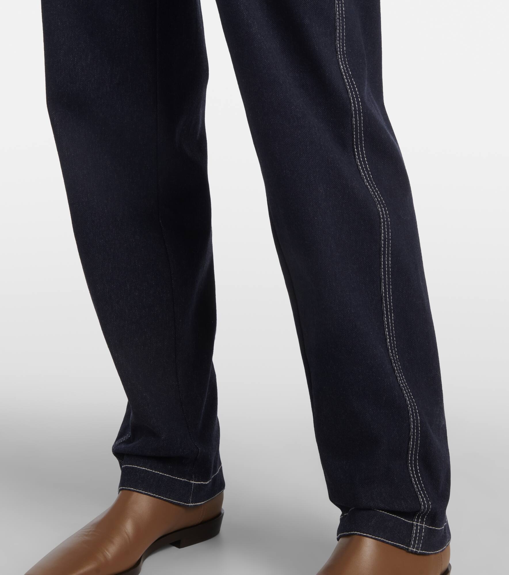 Zibello high-rise straight jeans - 5