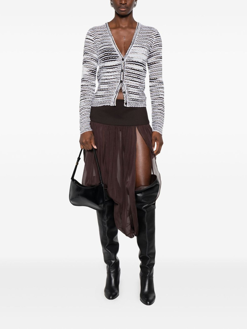 Missoni stripe-knit cardigan outlook
