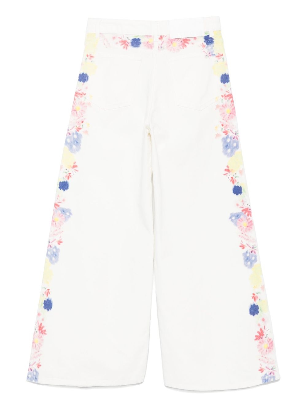 floral-print jeans - 2