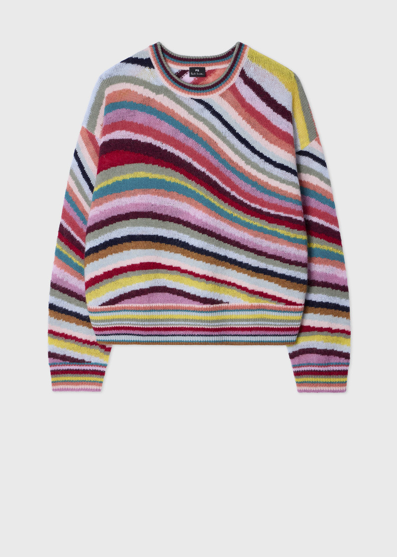 Women's 'Swirl' Wool-Mohair Knitted Sweater 1