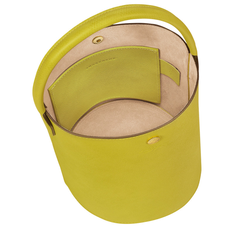 Épure S Bucket bag Kiwi Green - Leather 6