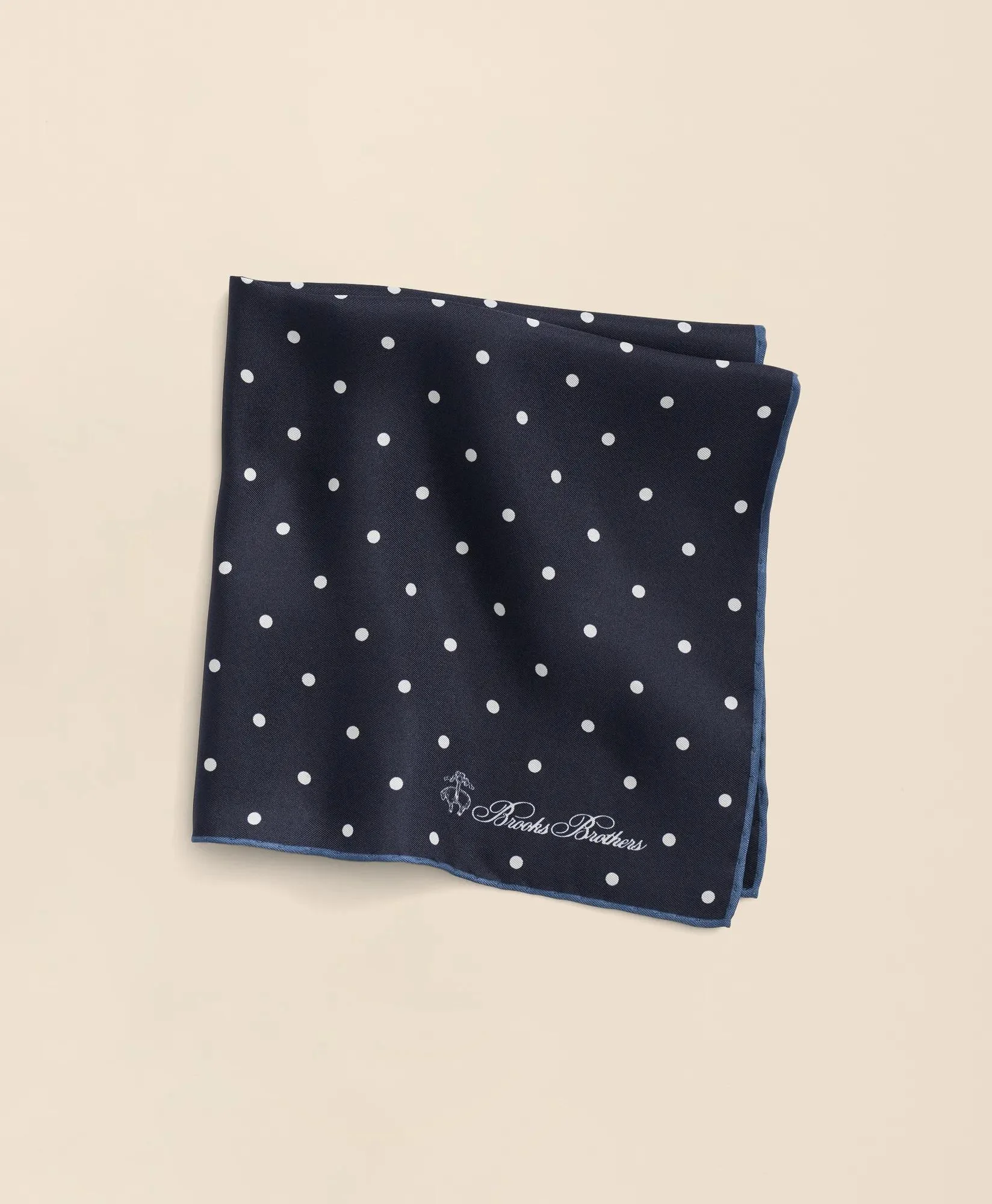 Small Dot Silk Pocket Square - 1