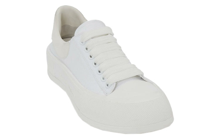 (WMNS) Alexander McQueen Deck Lace Up Plimsoll 'White' 654593W4PQ19000 - 2
