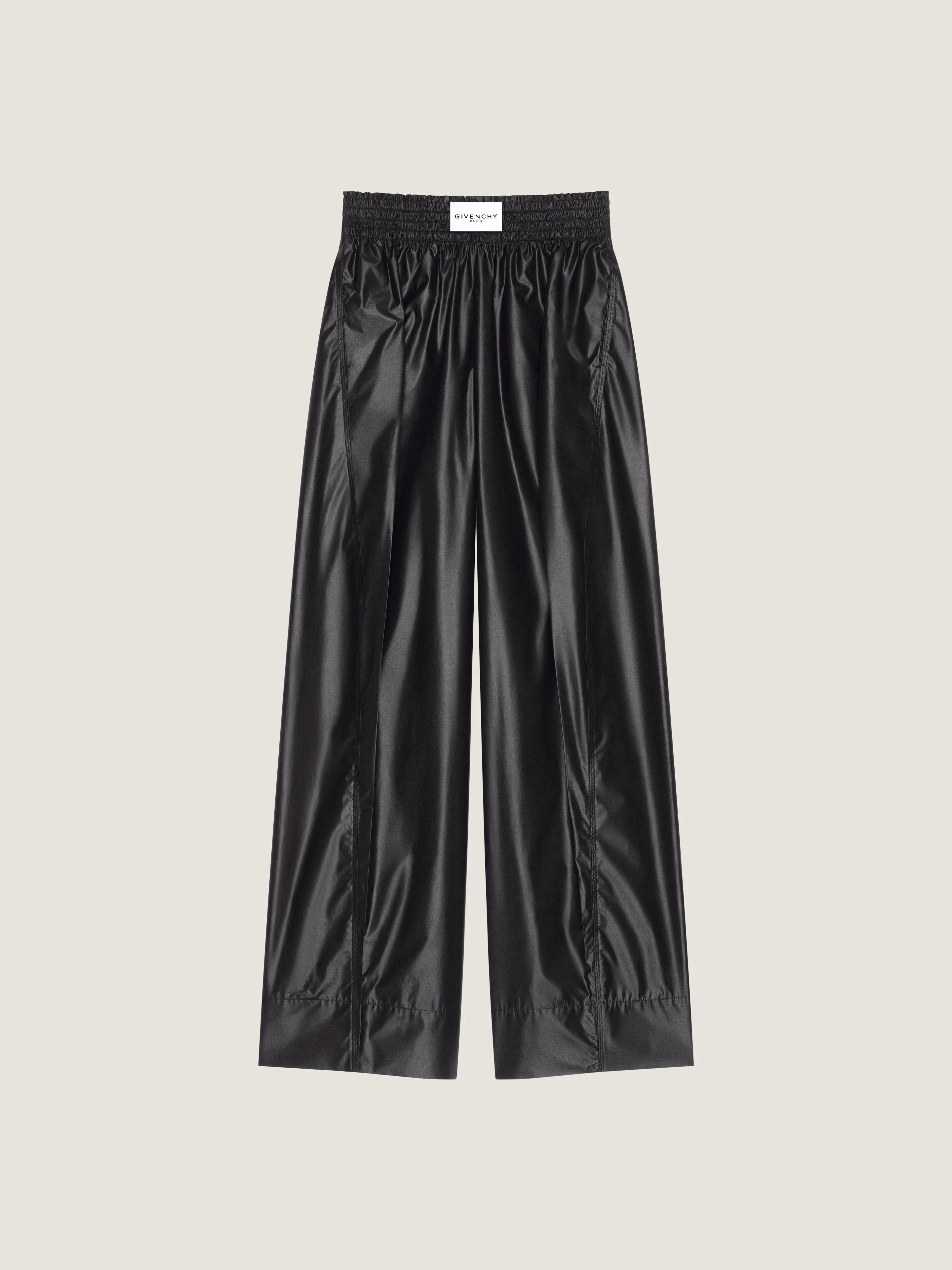 COCOON ELASTIC-WAIST PANTS IN TECHNICAL POPLIN - 1