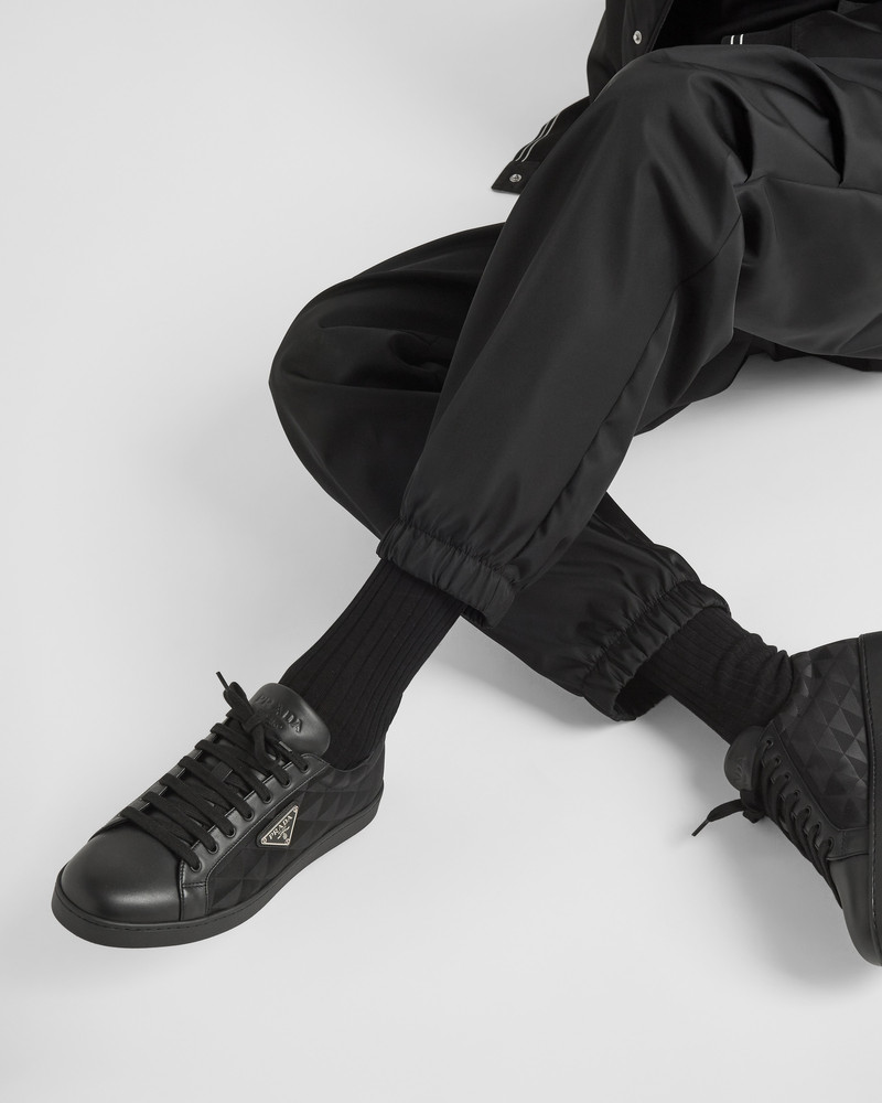 Prada Leather and Re-Nylon sneakers outlook
