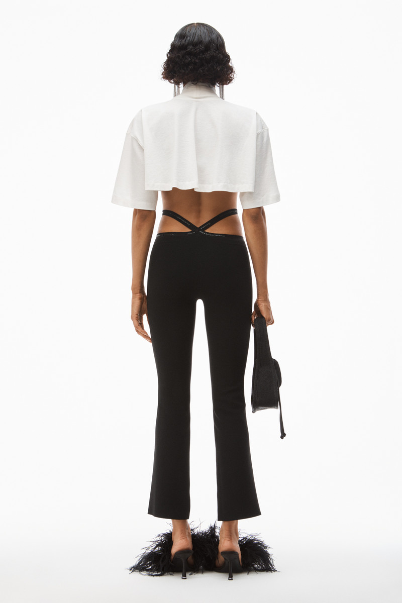 CRISSCROSS LOGO LEGGING IN VISCOSE KNIT 5
