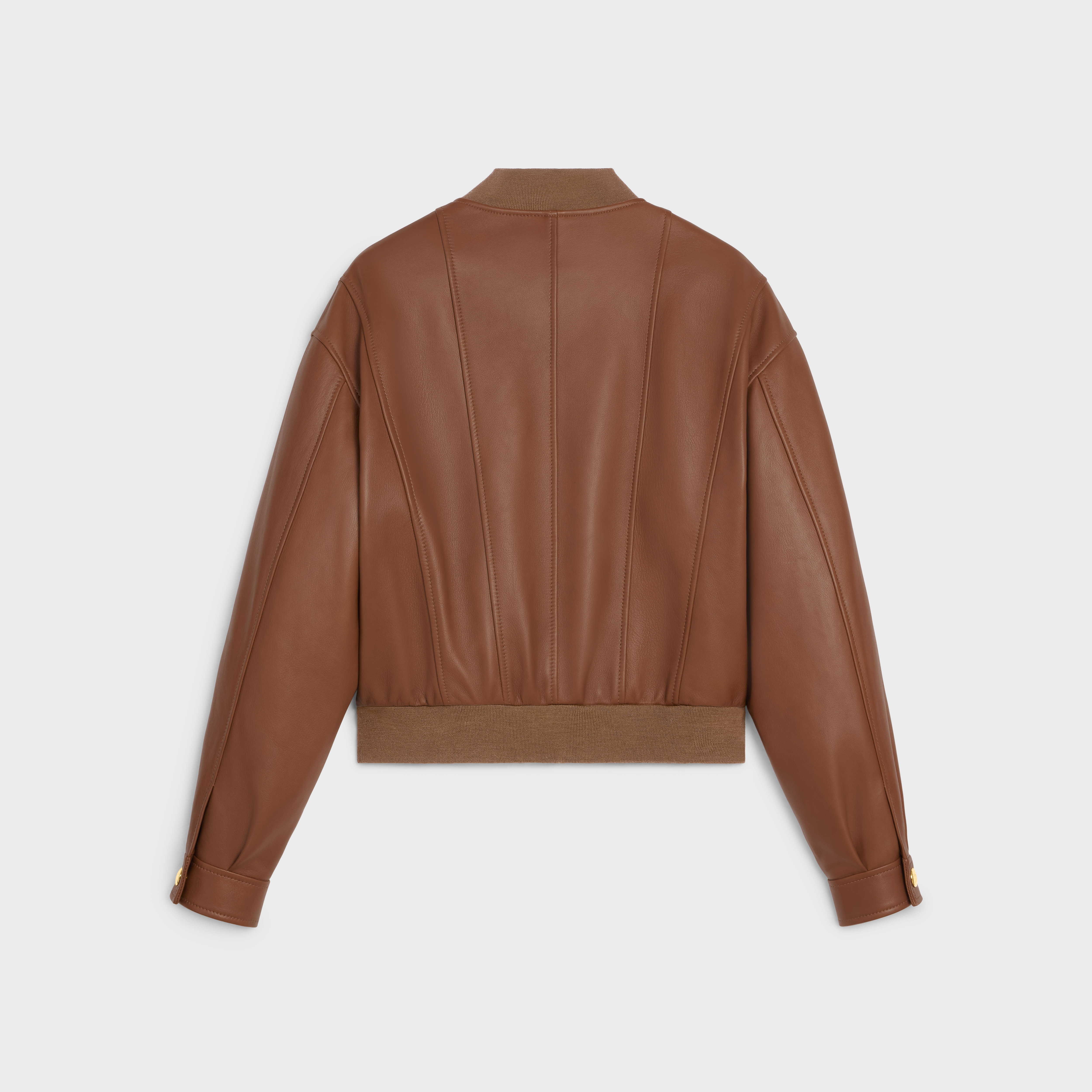 【CELINE】TRIOMPHE BLOUSON JACKET IN SOFT LAMBSKIN Women's Triomphe blouson jacket in soft lambskin | CELINE | 24S