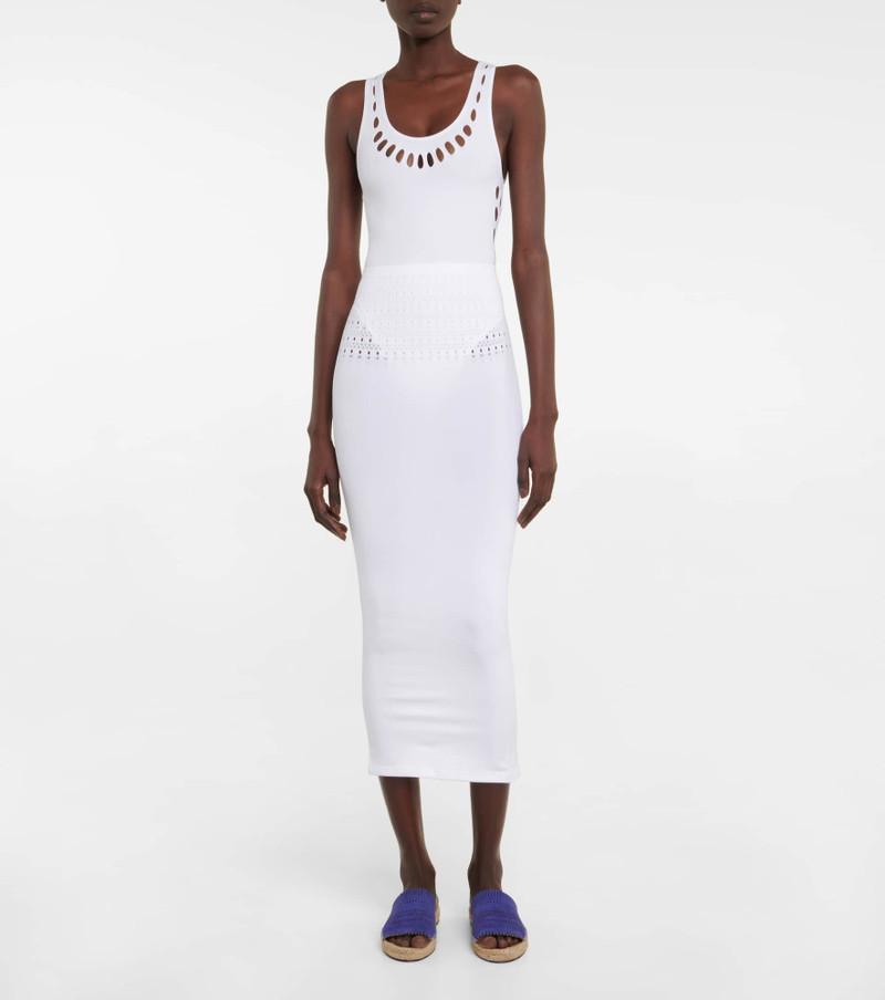 Alaïa Cutout technical midi skirt outlook