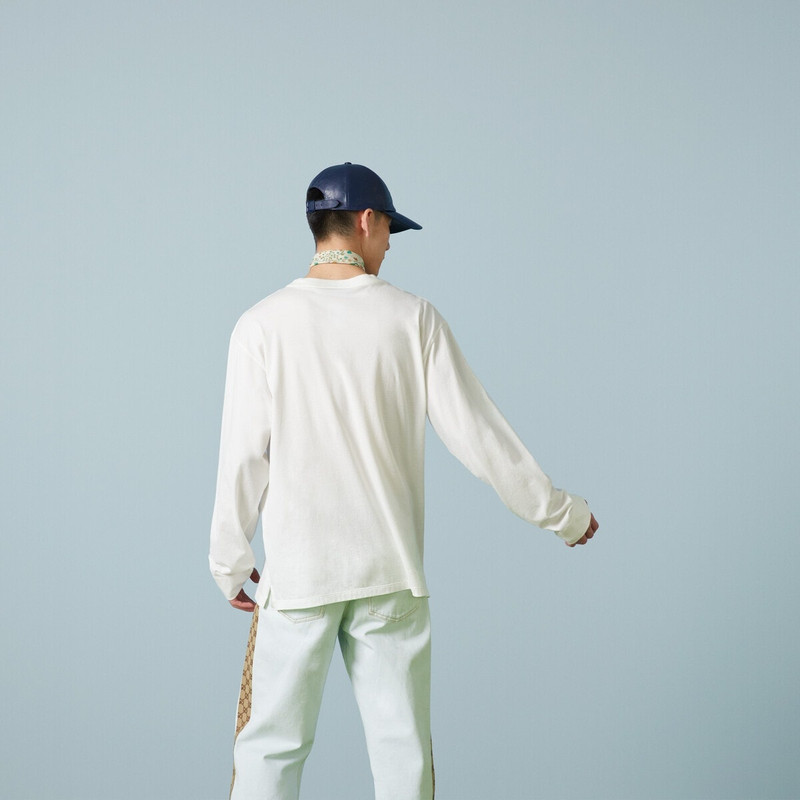 Cotton jersey T-shirt with Double G 6