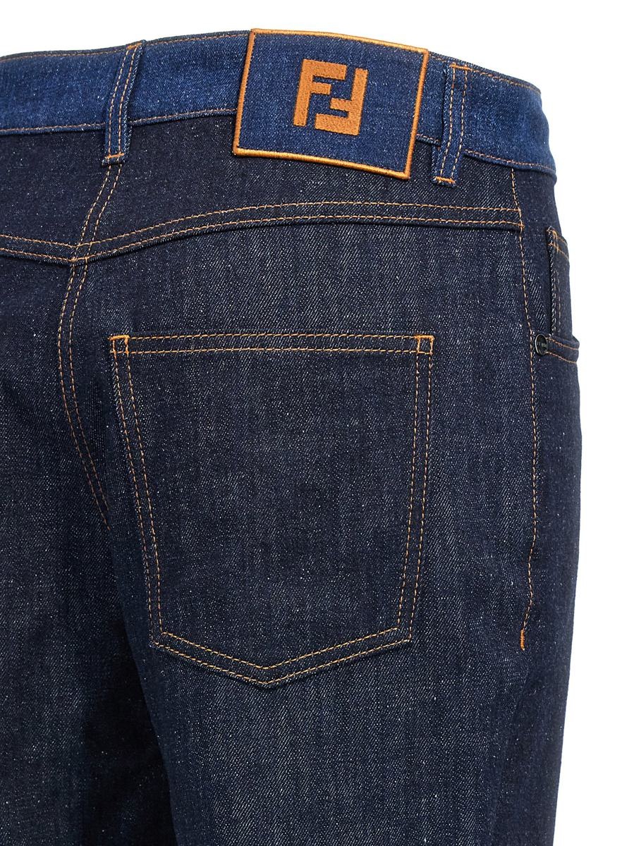 FENDI Fendi Two-Tone Jeans | baltini | REVERSIBLE
