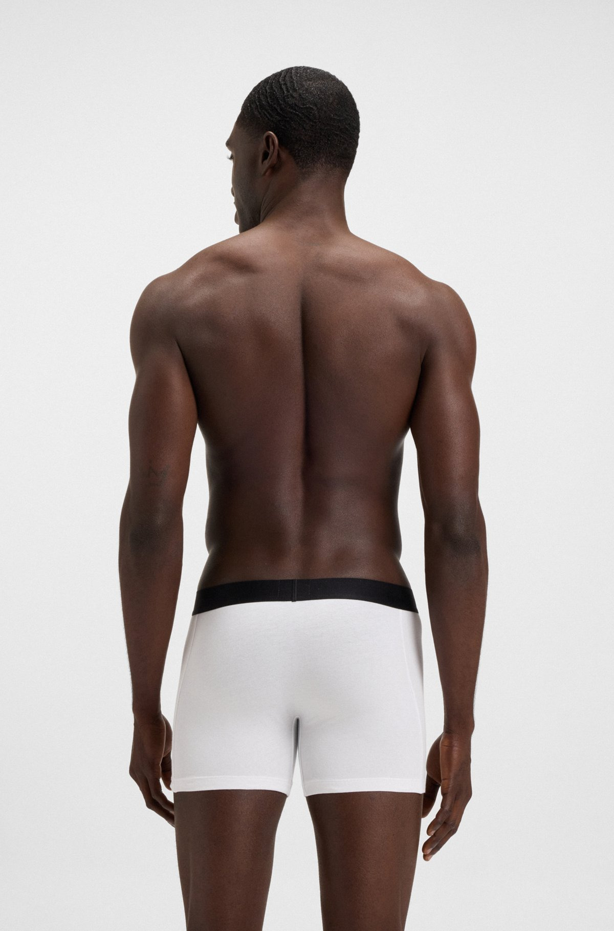 TWO-PACK OF STRETCH-COTTON BOXER BRIEFS WITH LOGO WAISTBANDS - 3
