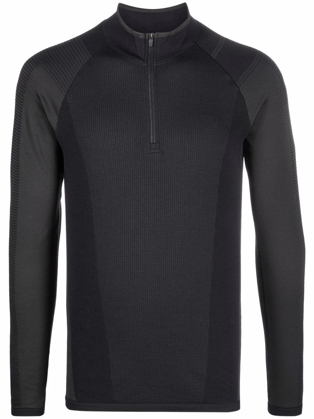 half-zip long-sleeve seamless top - 1