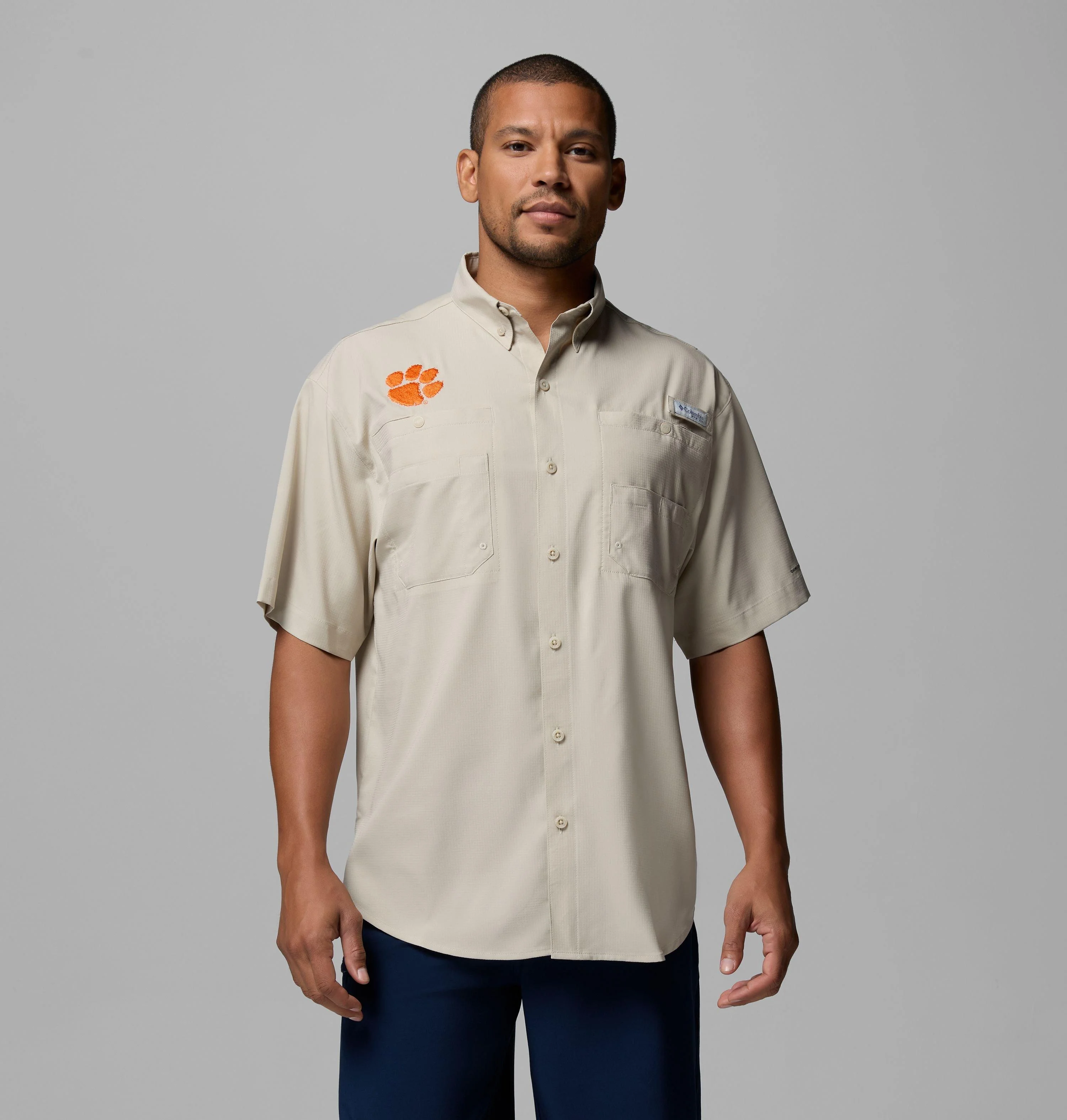 Men's Collegiate PFG Tamiami Short Sleeve Shirt - Clemson - 1