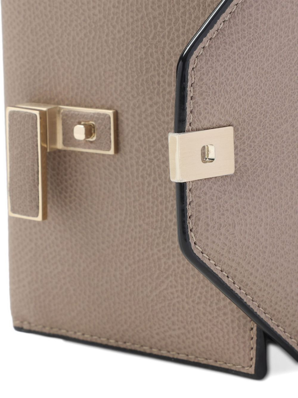 flap-fastening leather wallet - 4