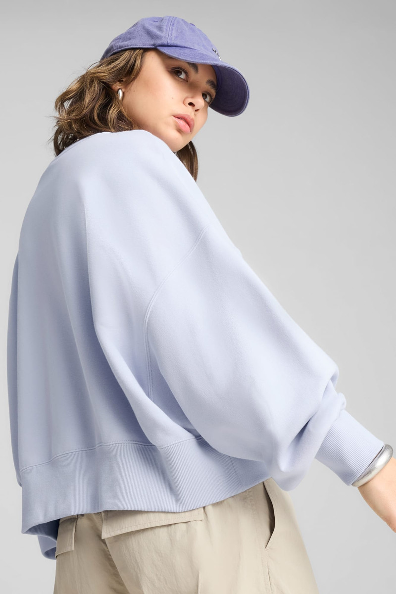 Wardrobe Essentials Women's Oversized Crew Sweatshirt 6