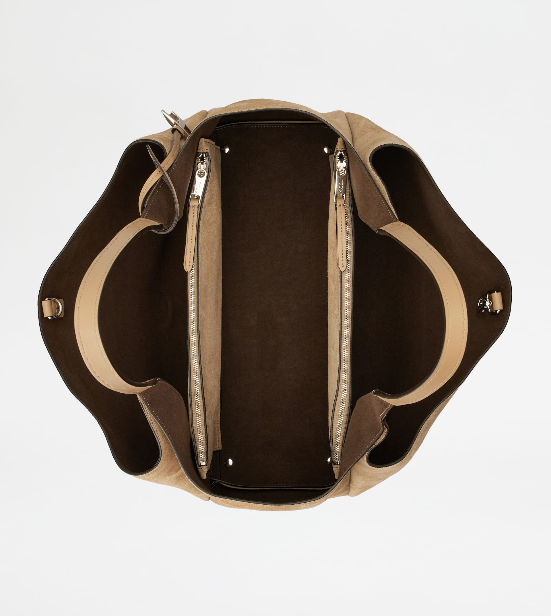 TOD'S BAG IN SUEDE MEDIUM - BROWN - 4