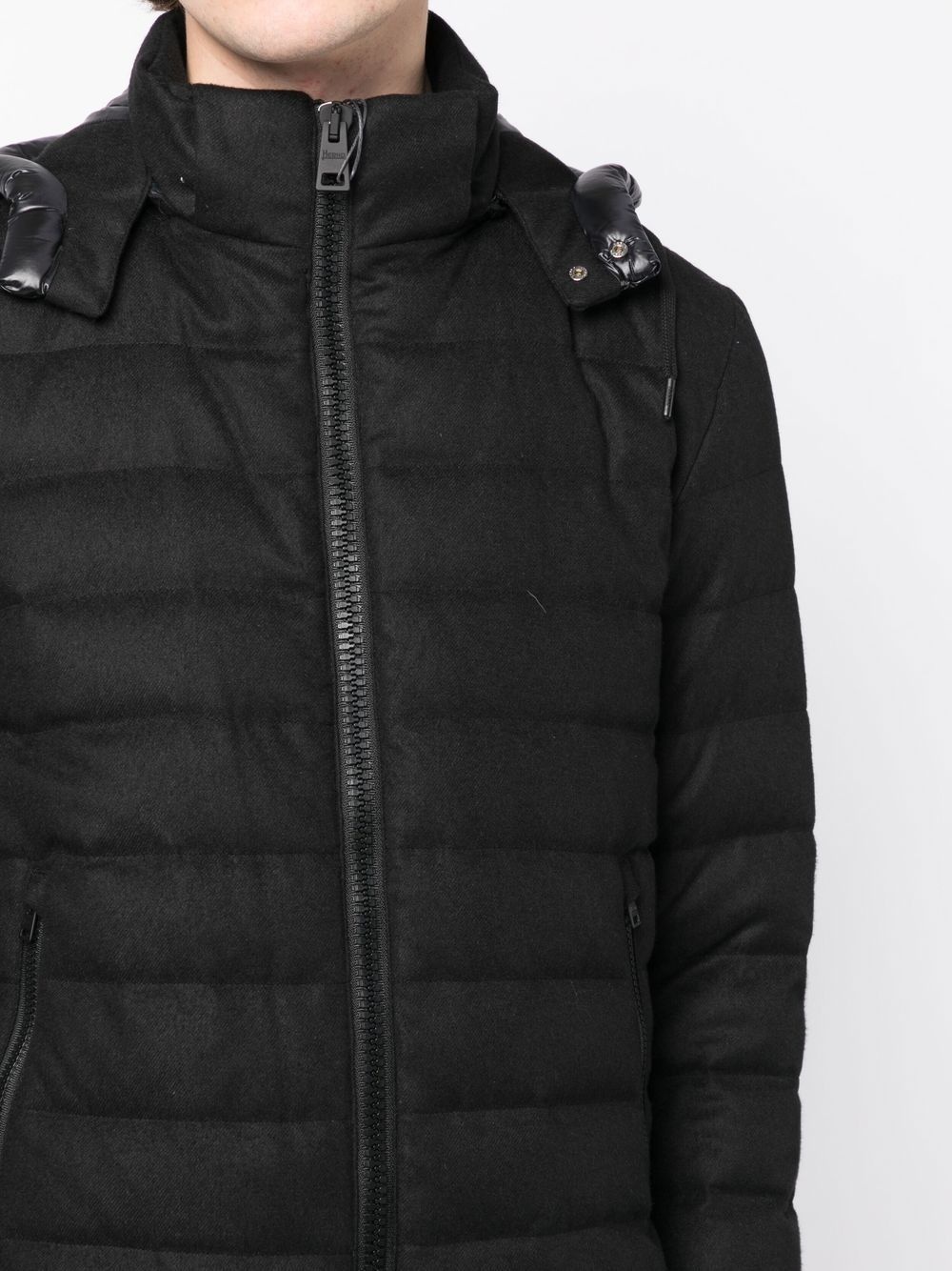 quilted-finish padded jacket - 5