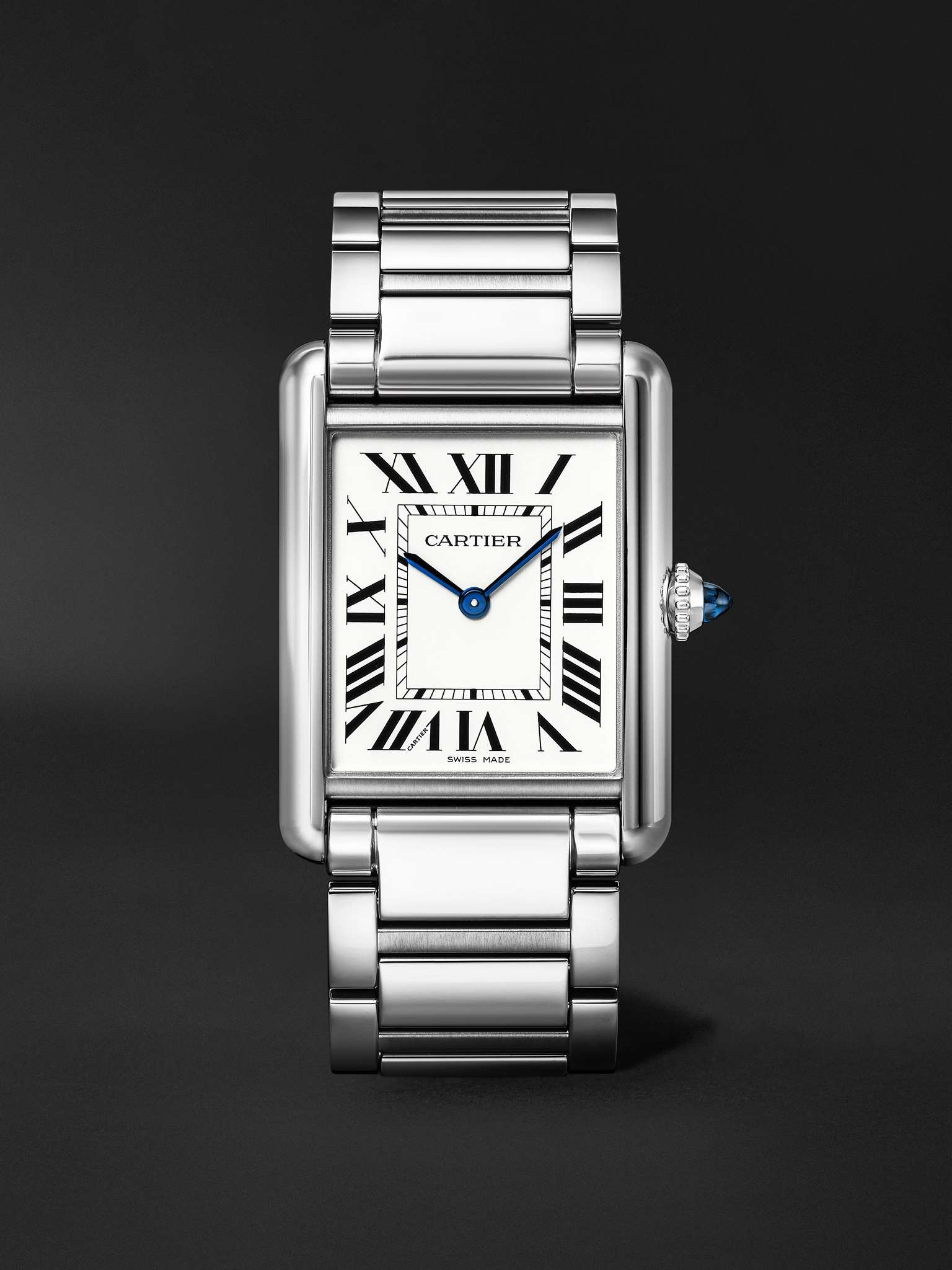 Tank Must Large 33.7mm Stainless Steel Watch, Ref. No. WSTA0106 - 1