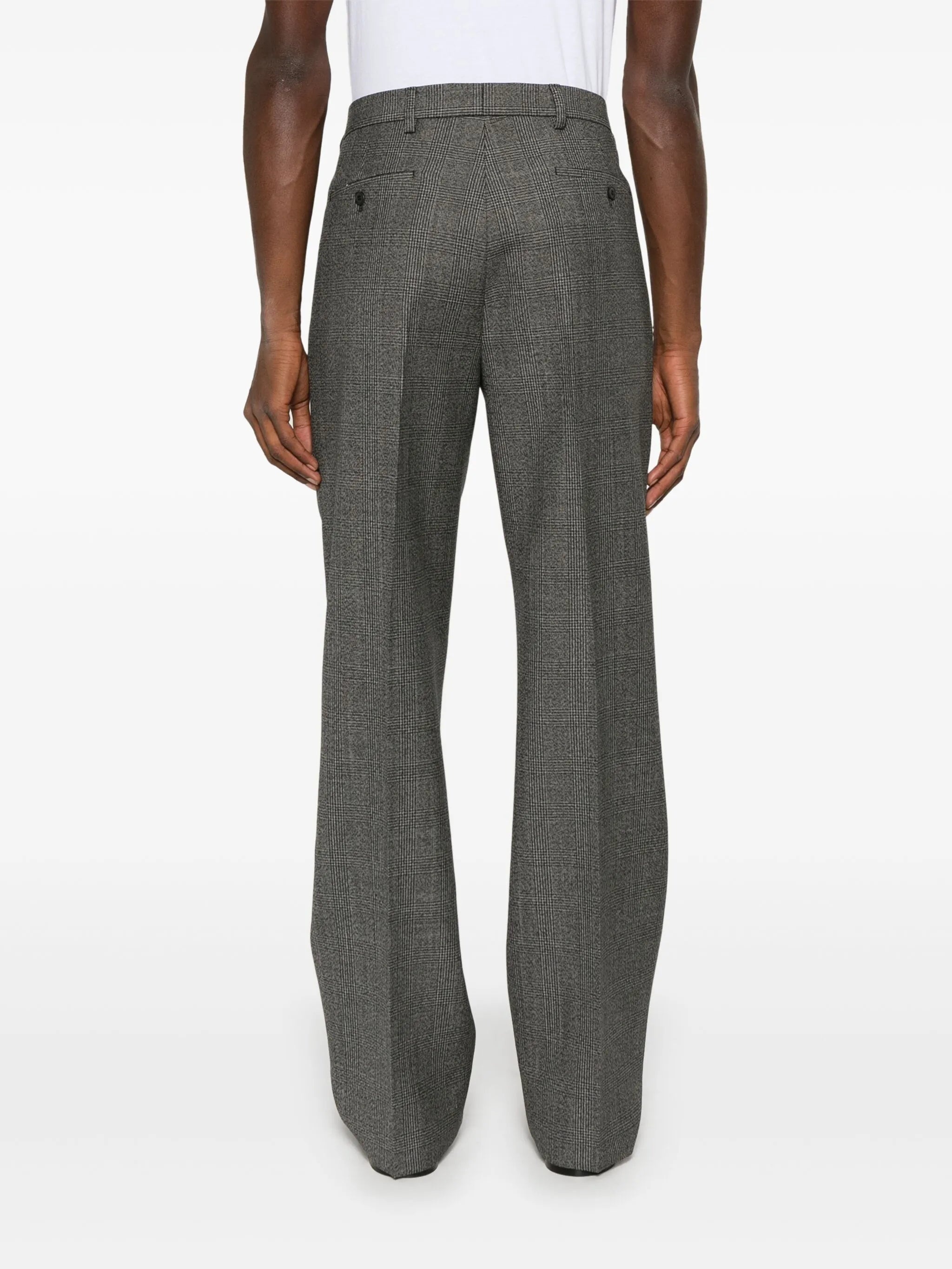 Houndstooth Wool Trousers - 5