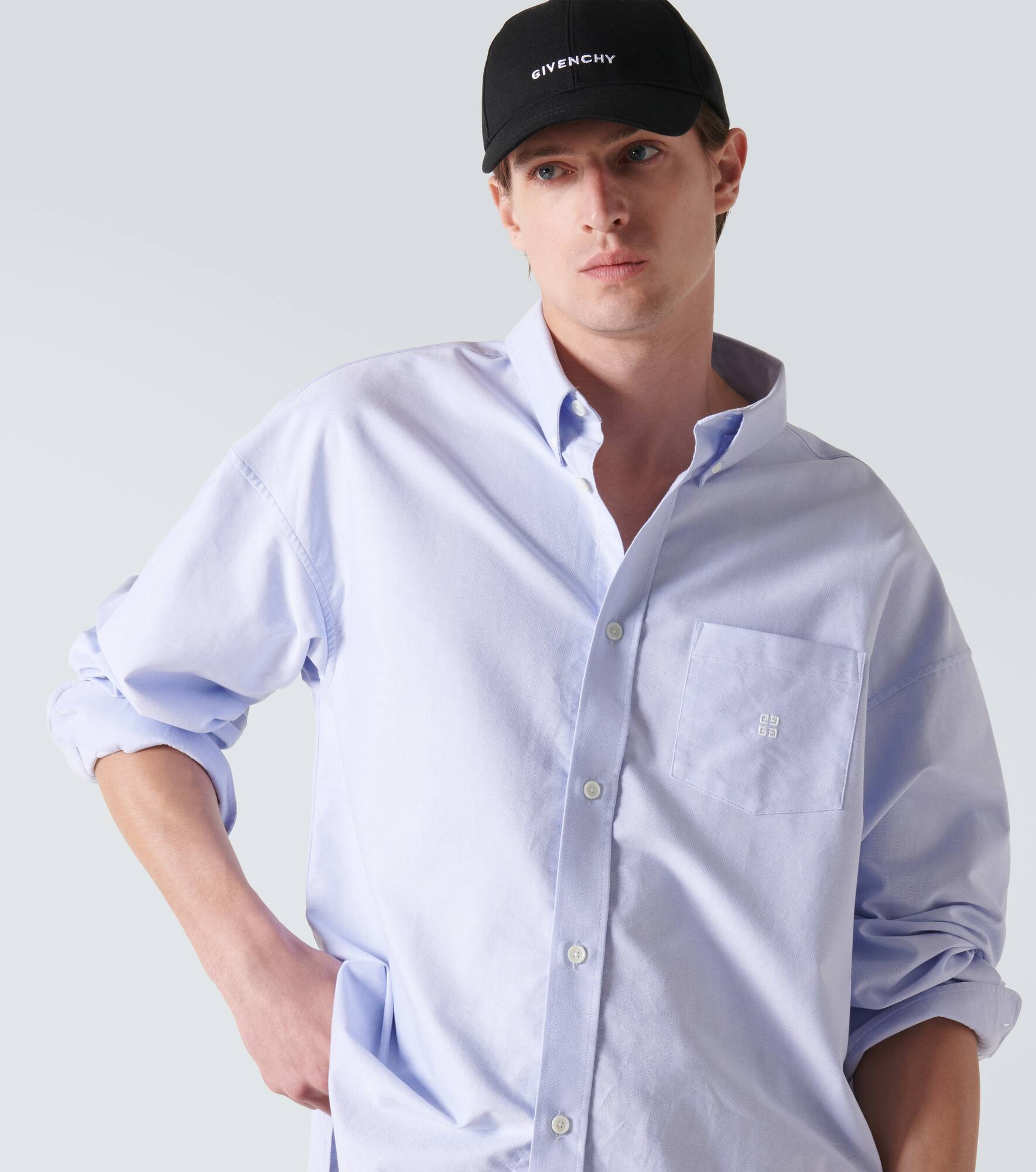 Cotton-blend logo cap - 2
