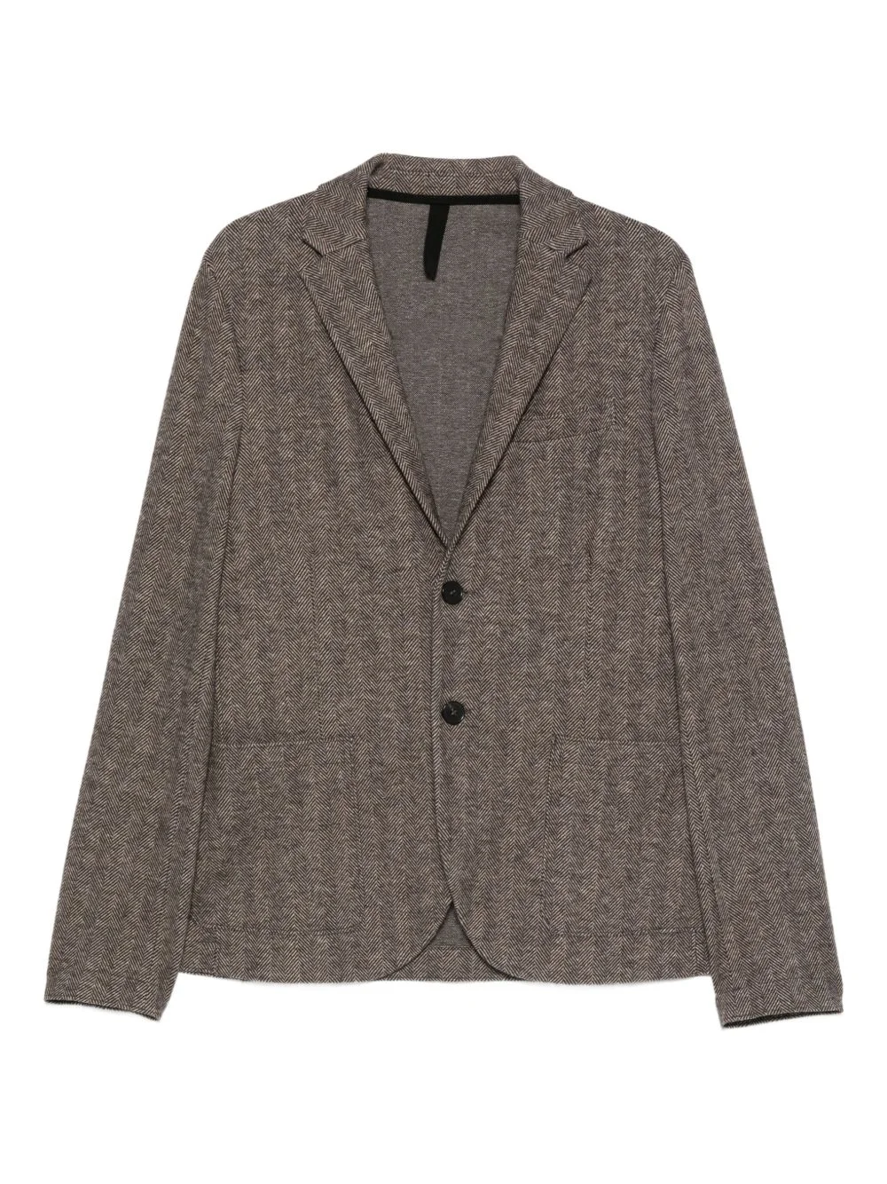herringbone two-button jacket - 1