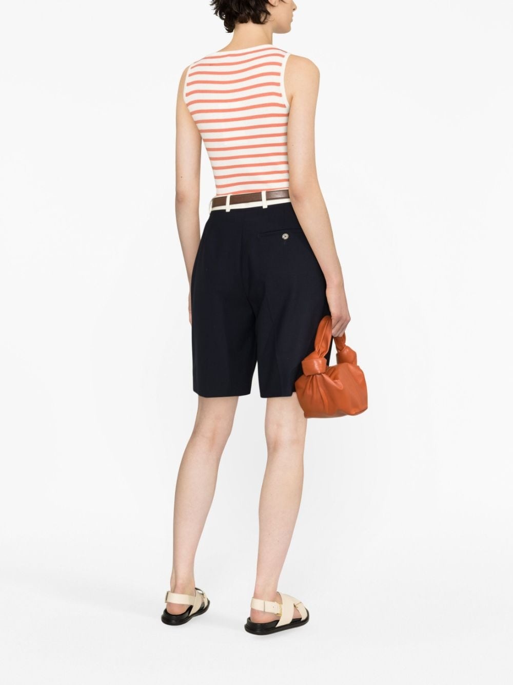 striped knitted tank top - 4