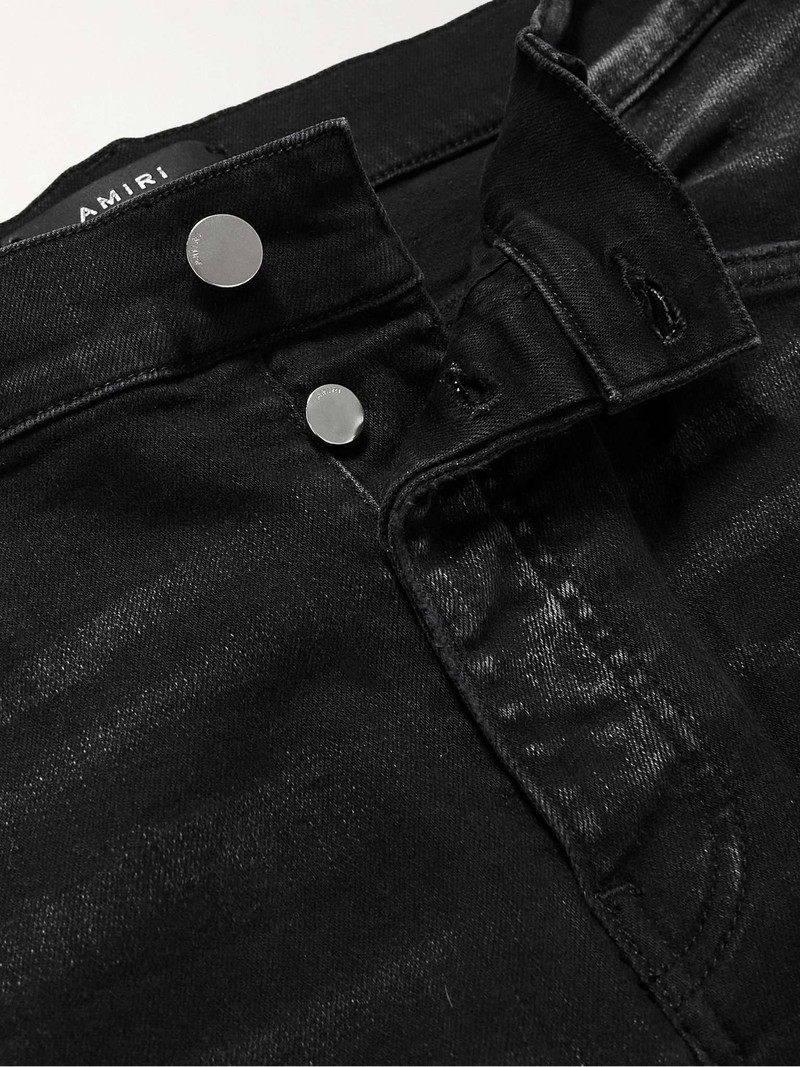 Skinny-Fit Distressed Printed Jeans 3