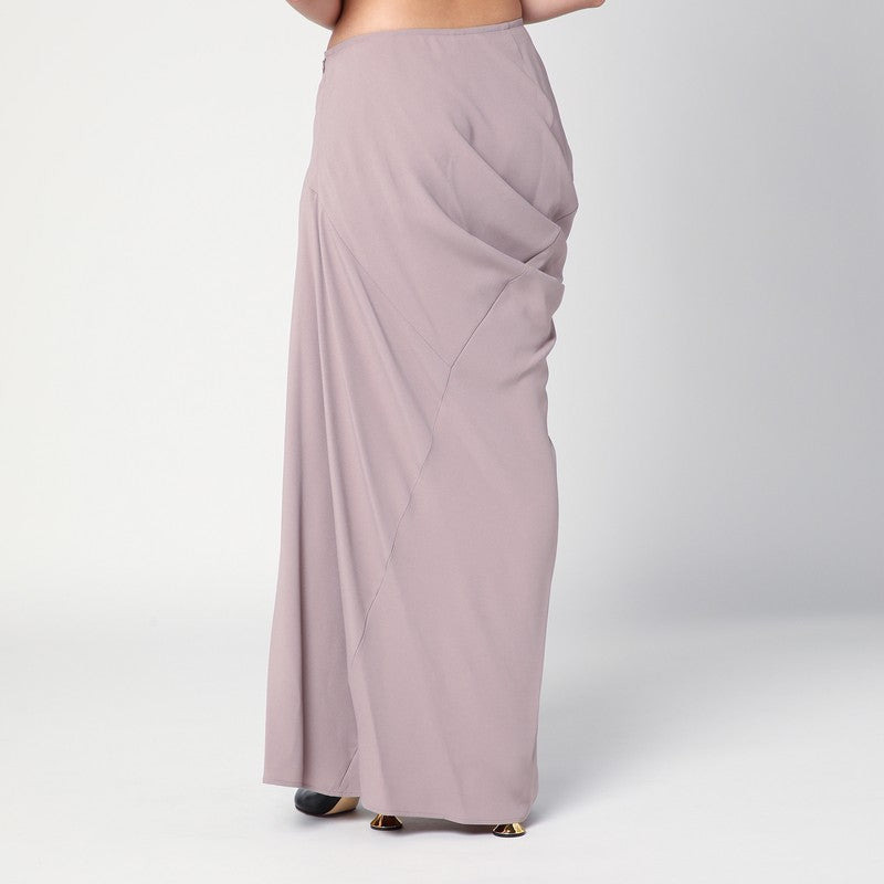 Dries Van Noten Pink Long Draped Skirt Women - 2