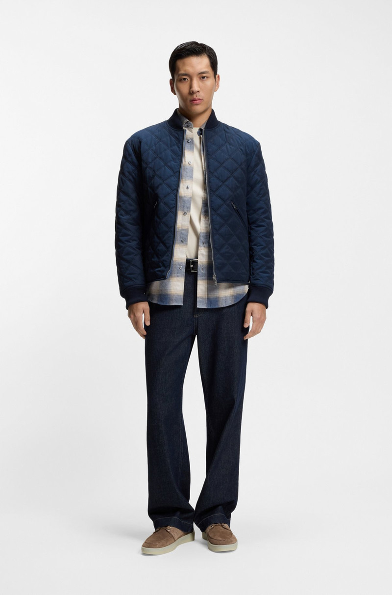 BOSS MERCERIZED-COTTON T-SHIRT WITH DOUBLE B MONOGRAM outlook