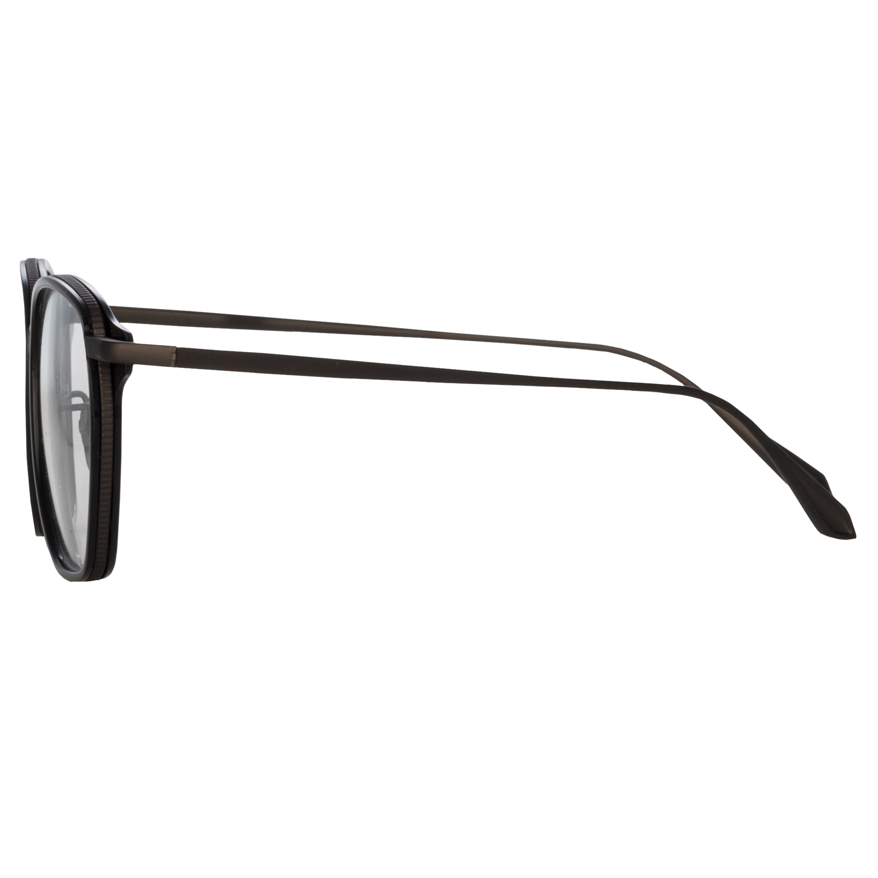 DANILO ANGULAR OPTICAL FRAME IN MATT NICKEL - 4