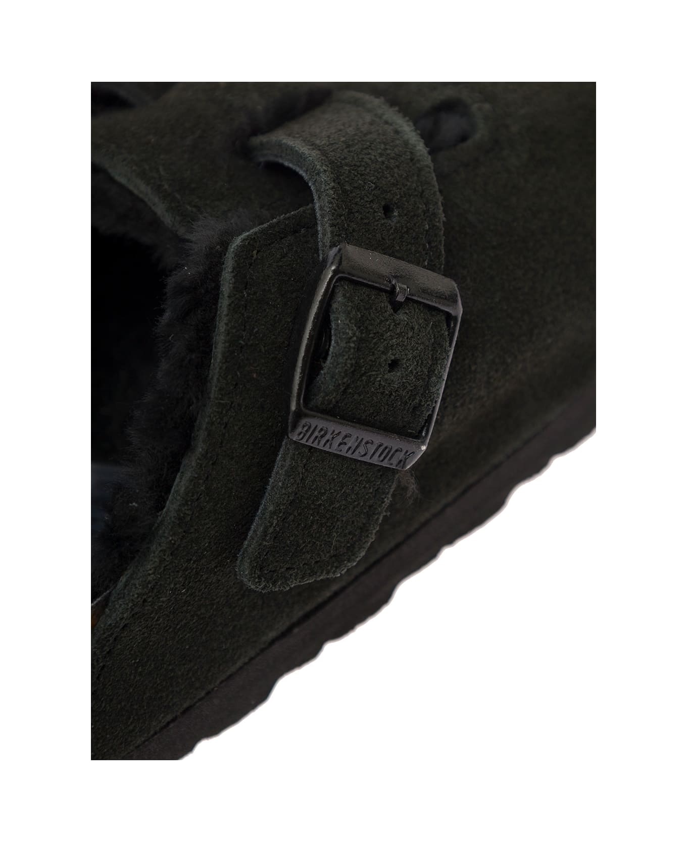 'boston' Black Shearling Sabot Man Birkenstock - 3