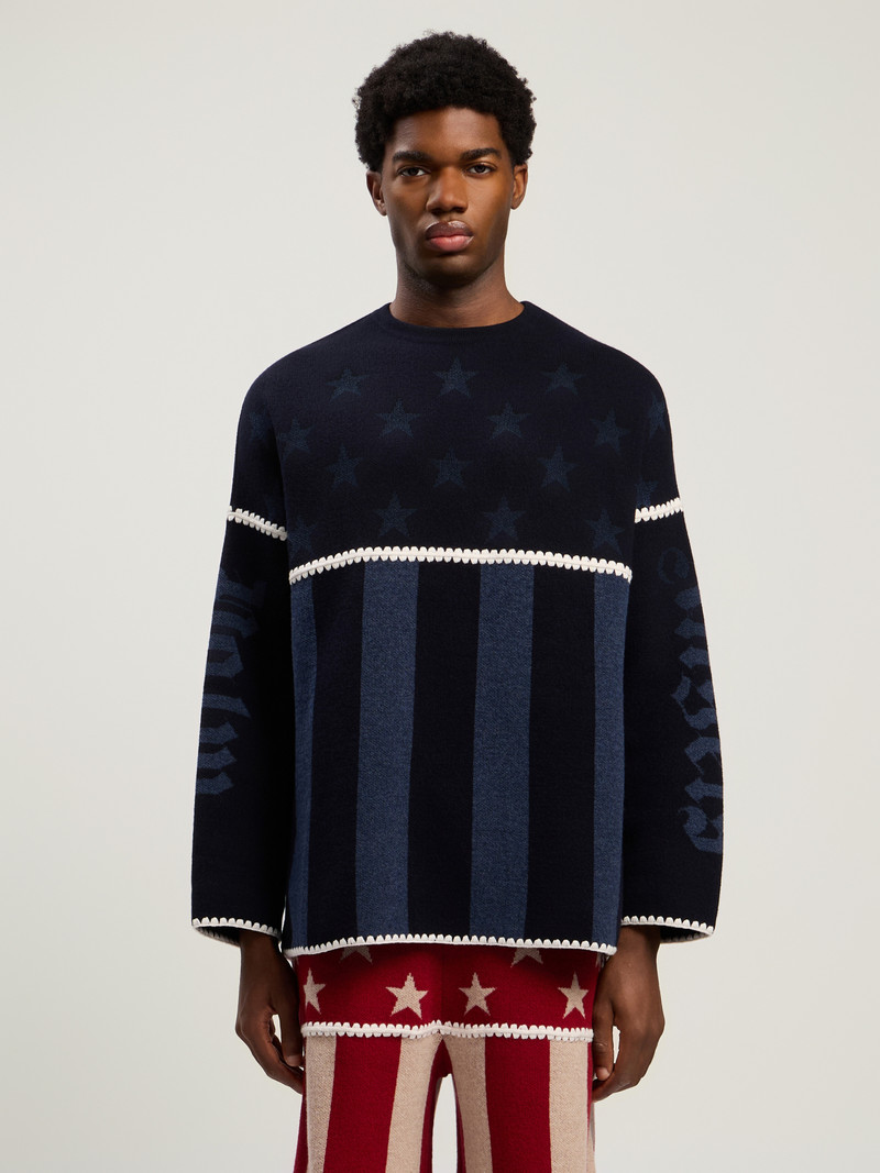 Palm Angels Stars&Stripes Sweater outlook