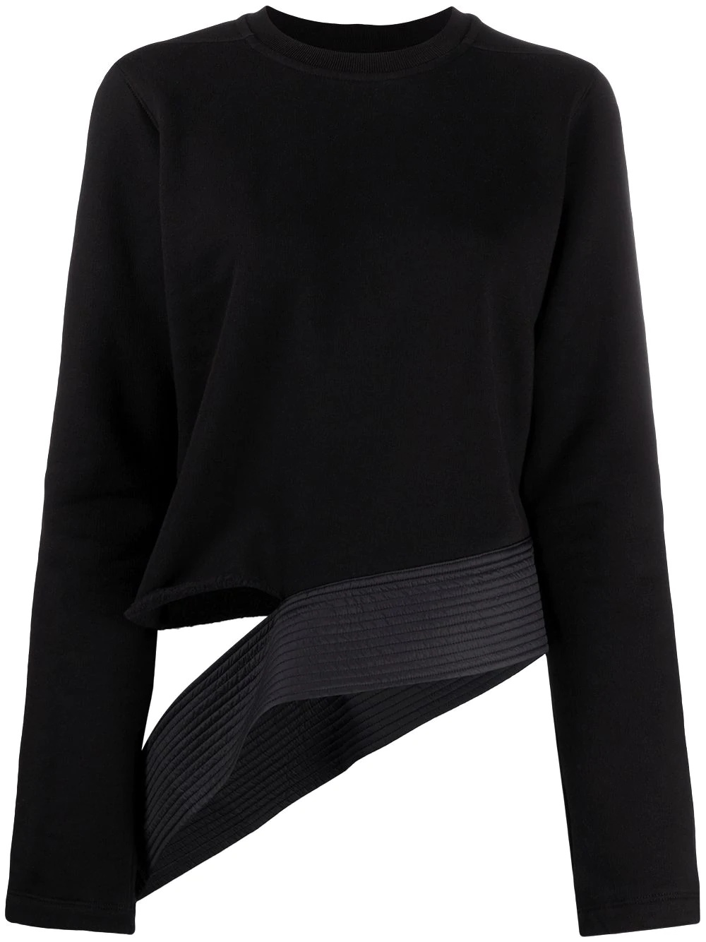 asymmetric long-sleeved top - 1