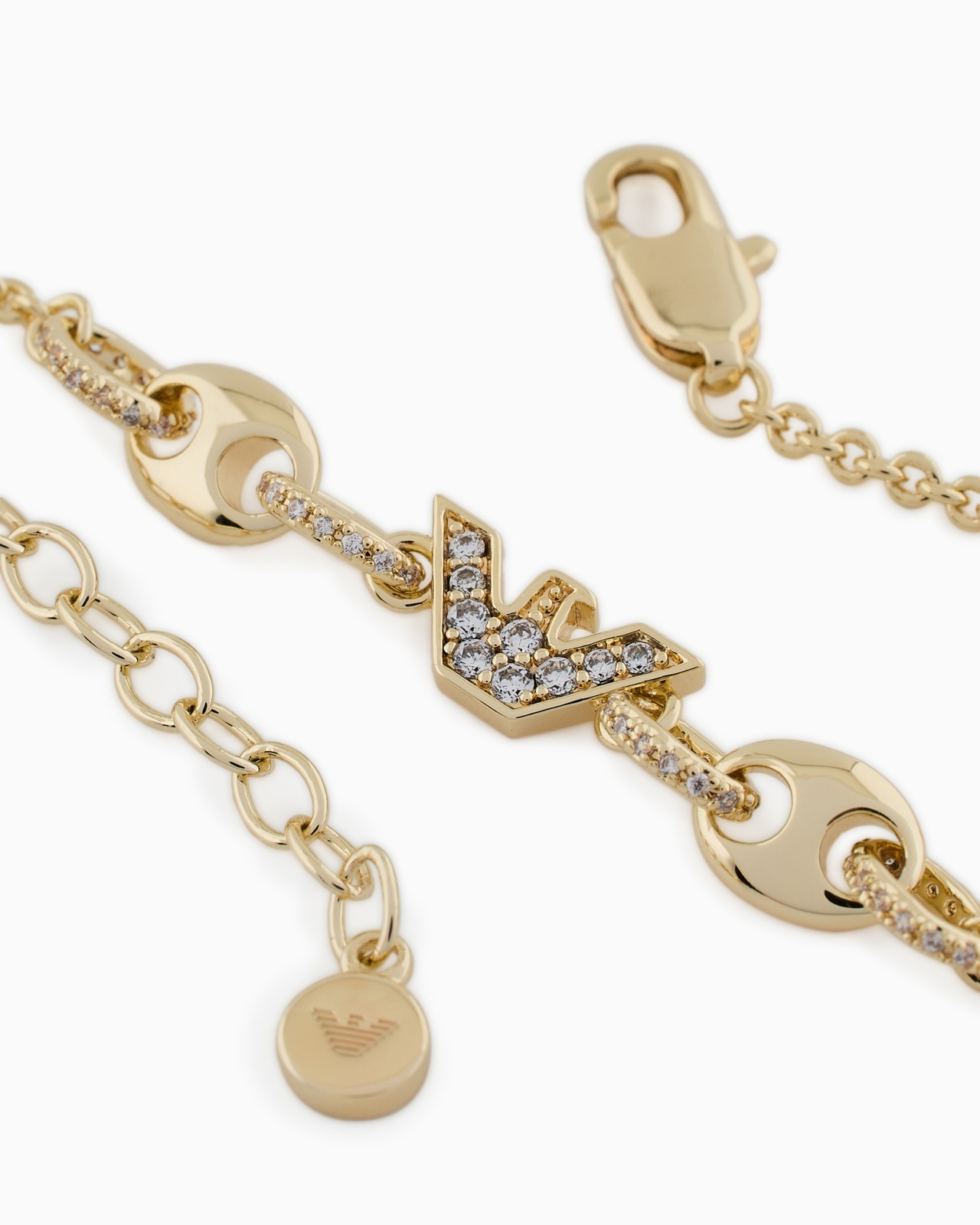 GOLD-TONE BRASS STATION BRACELET - 3